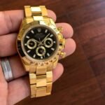 Gold Rolex Watch Daytona Men’s Stainless Steel Chronograph Watch (SG-16205)