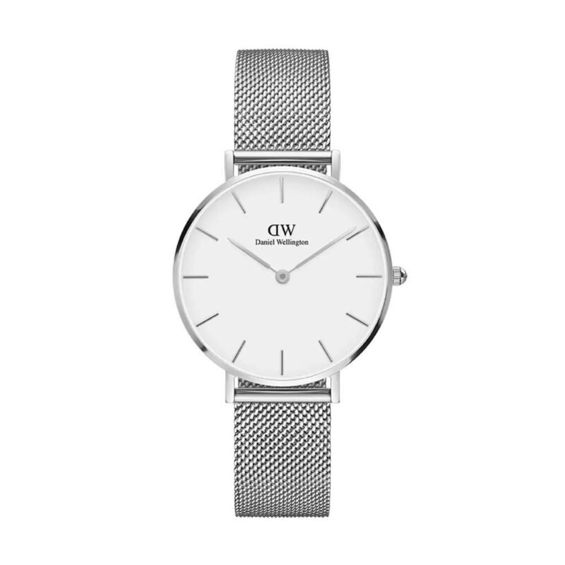 Iconic Silver White Dial Daniel Wellington Watch For Men (SG-49)