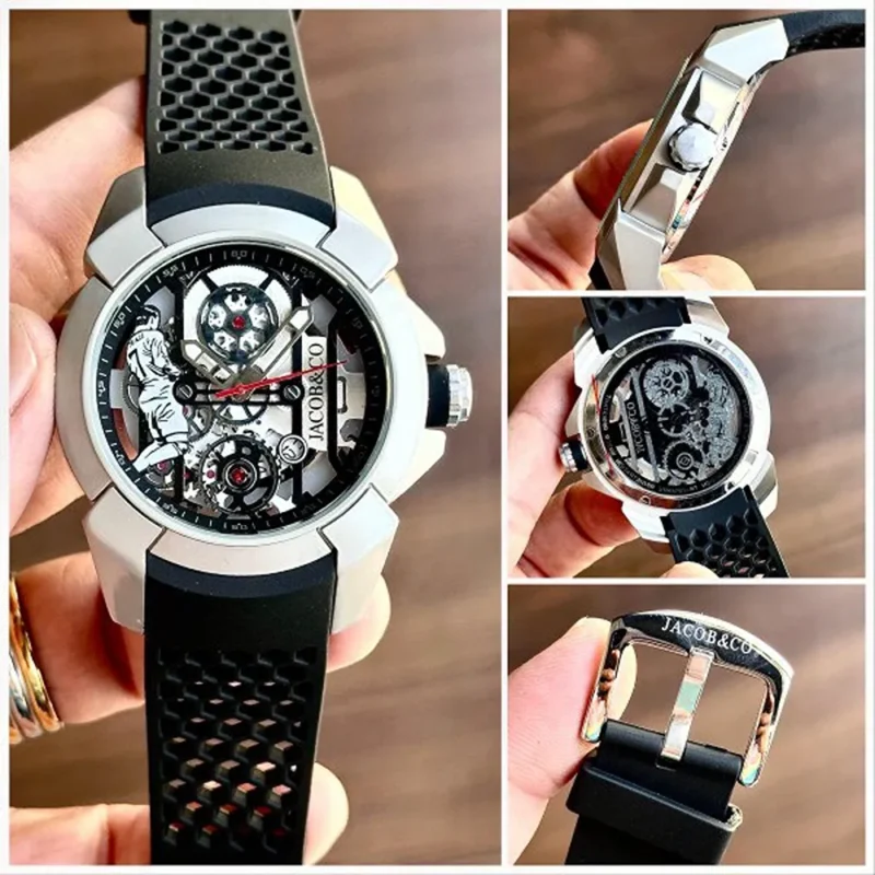 Jacob Watch Black Silver For Men (BSF251)