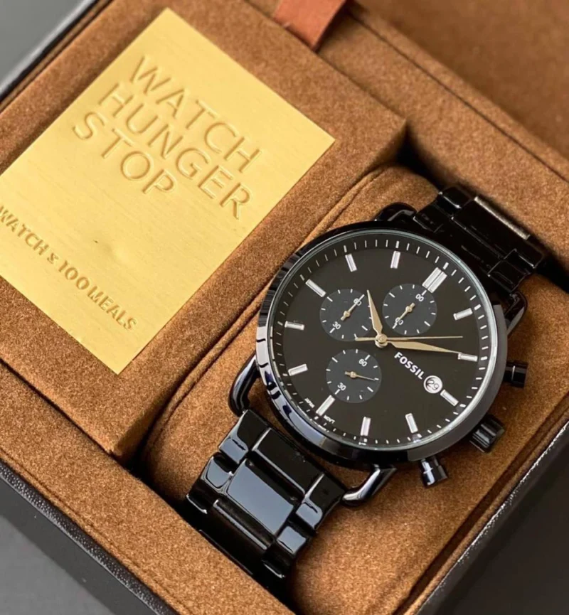Latest Men Fossil Watch with Working Chronograph (SG-31)