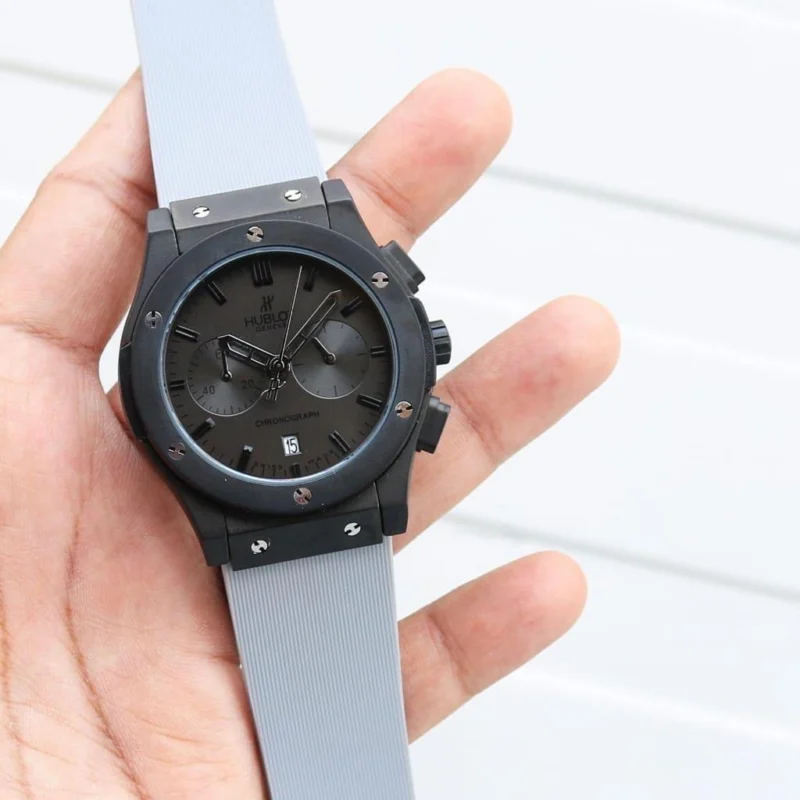 Look With Hublot Big Bang Watch For Men – Grey (SG-250)