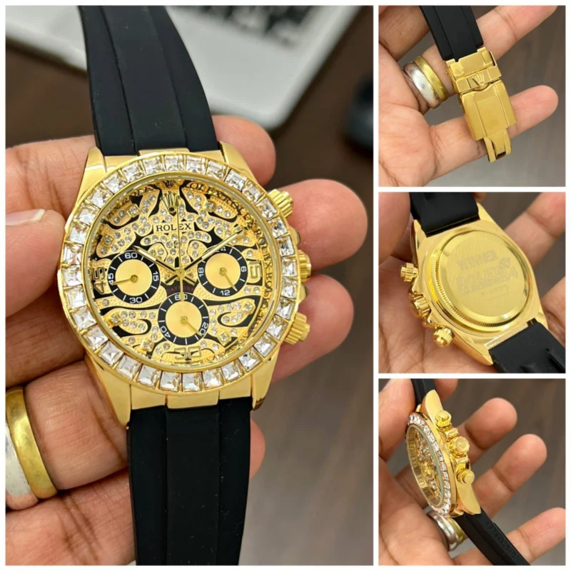 Men Premium Quality Rolex Watch, Tiger Eye Watch (SG-33)