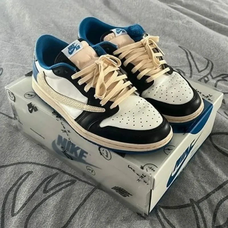 Classy Nike Air Jordan 1 Low Fragment Semi UA Shoes for Men (HS45)