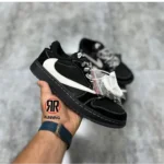 Trendy Travis Scott X Jordan 1 Black White Phantom Shoes For Men (SW6211)