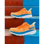 Premium Hoka One Clifton 9 Navy Red Shoes For Men (SW5843)