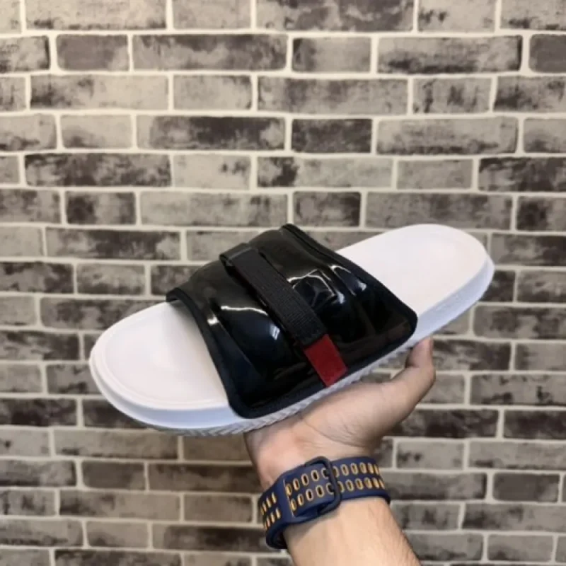 Classy Nike Air Jordan Super Play Black White Slides For Men (BH1021)