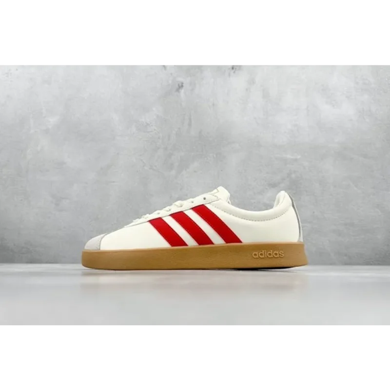 Stylish Adidas Court Vl Cream Red Shoes For Men (SW6184)