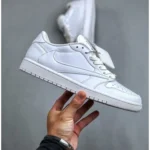 Premium Air Jordan Retro 1 X Travis Scott White Shoes For Men (HOF810)
