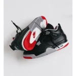 Trendy Nike Air Jordan Retro 4 Bred Shoes For Men (SW6571)