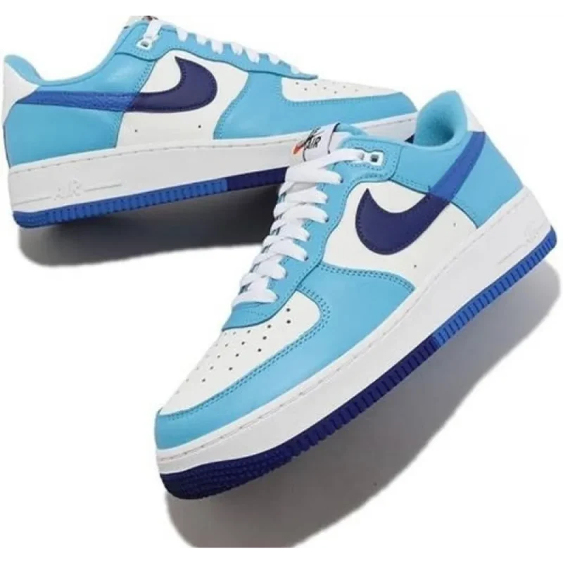 Trendy Nike Air Force 1 Split Light Photo Blue Shoes For Men (CSO4588)
