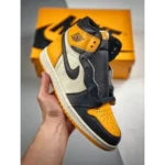 Premium Nike Air Jordan Retro 1 High Taxi Yellow Shoes For Men (HOF840)