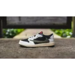 Premium Nike Air Jordan Retro 1 X Travis Scott Olive Green Shoes For Men (HOF844)