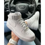 Trendy Nike Air Force 1 Mid White Shoes For Men (SHUB528)