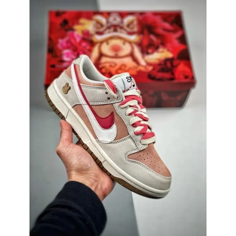 Trendy Nike Sb dunk low 85 Double Swoosh Pink Rabbit Shoes For Men (SHUB641)