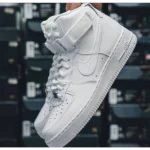 Trendy Nike Air Force 1 Mid White Shoes For Men (SHUB528)