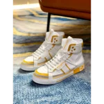 Stylish Dolce & Gabbana Calfskin 2.0 Custom High Yellow Shoes For Men (SW5772)