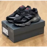 Trendy New Balance 9060 Black Castlerock Grey Shoes For Men (SW6245)