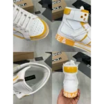 Stylish Dolce & Gabbana Calfskin 2.0 Custom High Yellow Shoes For Men (SW5772)