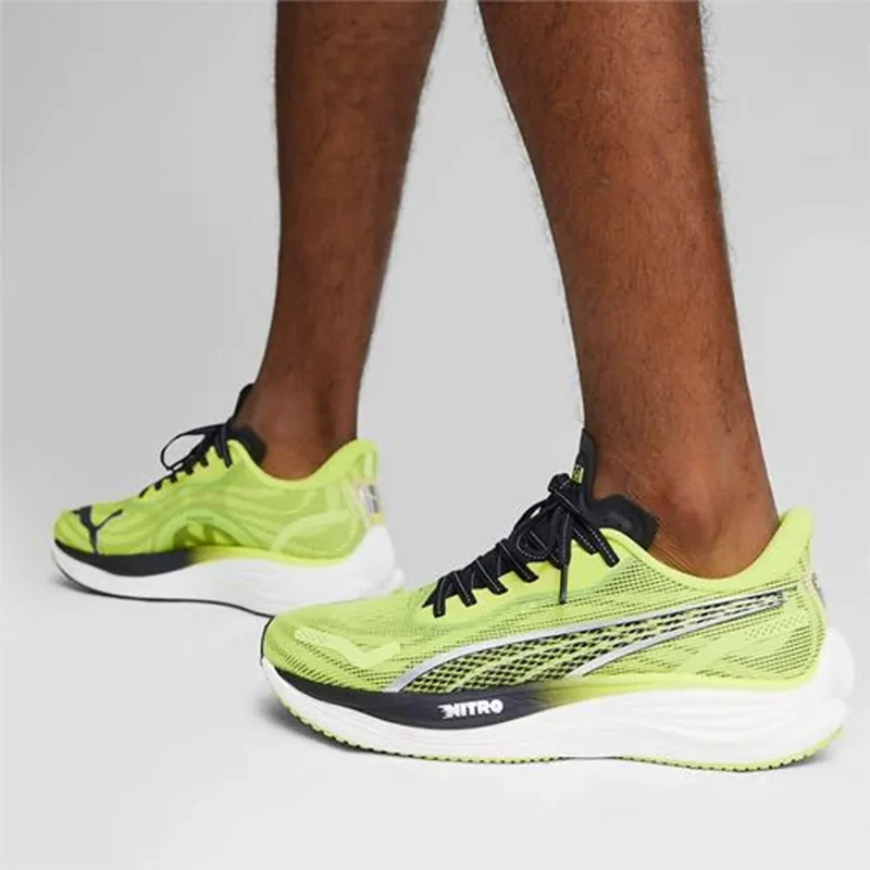 Trendy Puma Velocity Nitro 3 Green Shoes For Men (SHUB743)