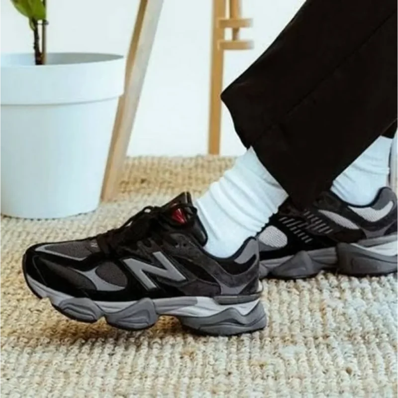 Trendy New Balance 9060 Black Castlerock Shoes For Men (SW6578)