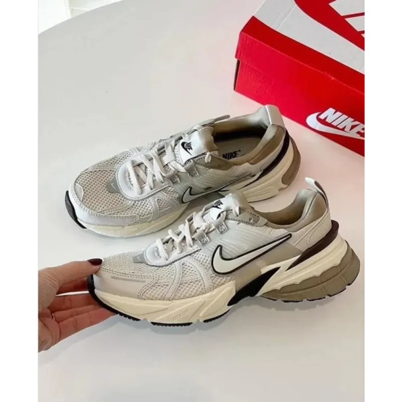 Premium Nike V2k Run Light Orewood Brown Shoes For Men (SW5882)