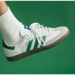 Classy Adidas Samba White Green Shoes For Men (SHH07894)