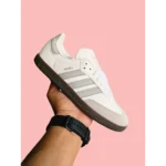 Trendy Adidas Samba Core White Grey Shoes For Men (SW6774)