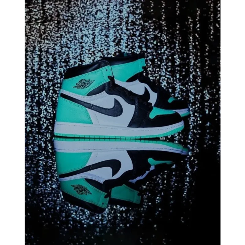 Trendy Nike Air Jordan 1 High Green Glow Shoes For Men (SW5714)