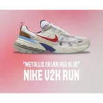 Classy Nike V2k Run Metallic Silver Shoes For Men (SHH07725)