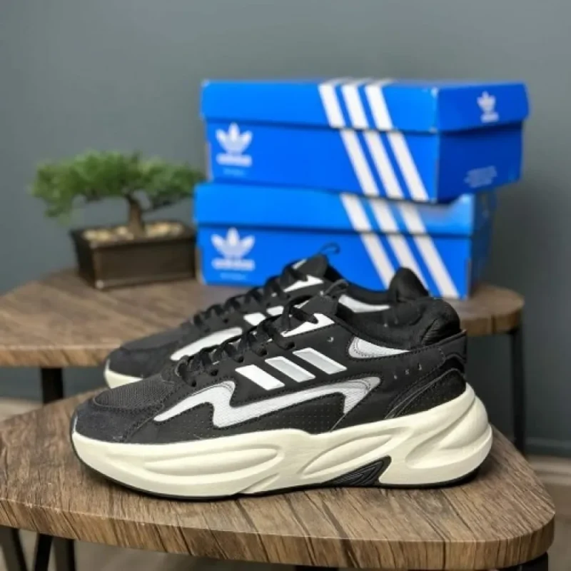 Trendy Adidas Ozwave Black White Shoes For Men (CSO4491)