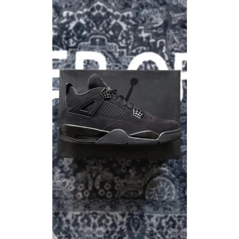 Premium Nike Air Jordan 4 Black Cat Shoes For Men (SW6226)
