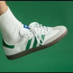 Trendy Adidas Samba White Green Shoes For Men (SHUB543)