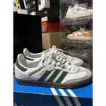 Trendy Adidas Samba White Green Shoes For Men (SHUB543)
