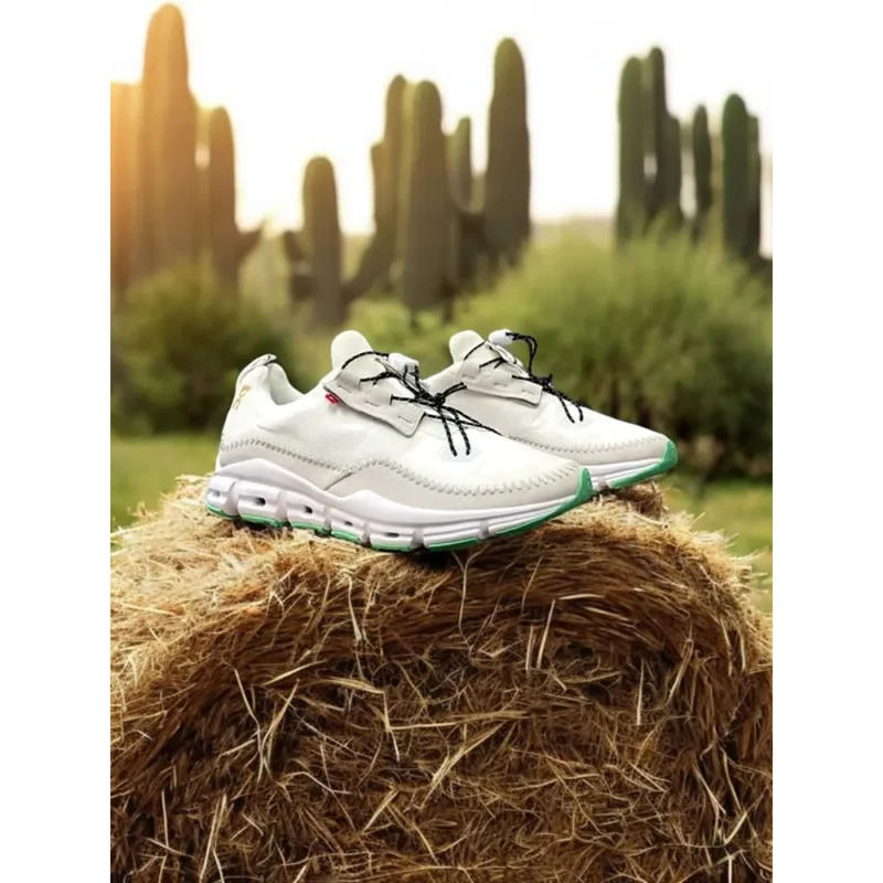 Premium On Cloudway Trainers In White And Beige Shoes For Men (SW5845)