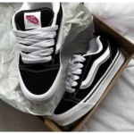 Premium Vans Knu Skool Black White Shoes For Men (SW6509)