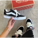 Premium Vans Knu Skool Black White Shoes For Men (SW6509)