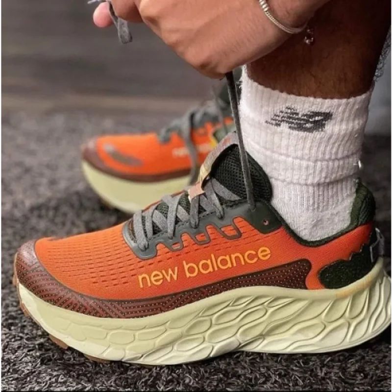 Stylish New Balance Fresh Foam X More Trail Orange Shoes For Men (SW6187)