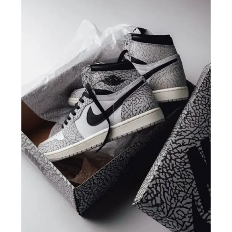 Trendy Air Jordan Retro 1 Elephant Print Shoes For Men (SHUB768)