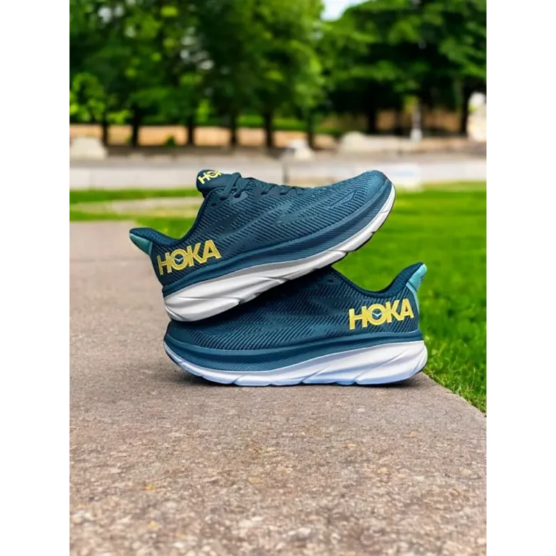 Premium Hoka Clifton 9 Navy Blue Shoes For Men (GF1344)