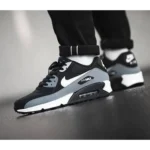 Trendy Nike Air Max 90 Essential Black White Shoes For Men (SHUB555)