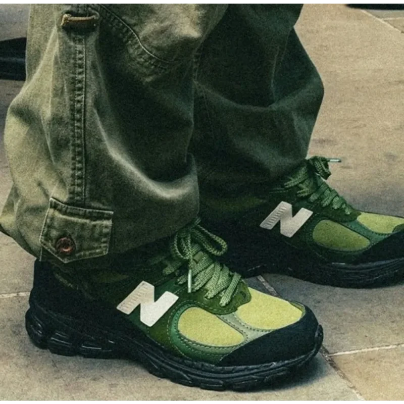 Classy The Basement X New Balance 2002r Olive Black Shoes For Men (SHH07826)