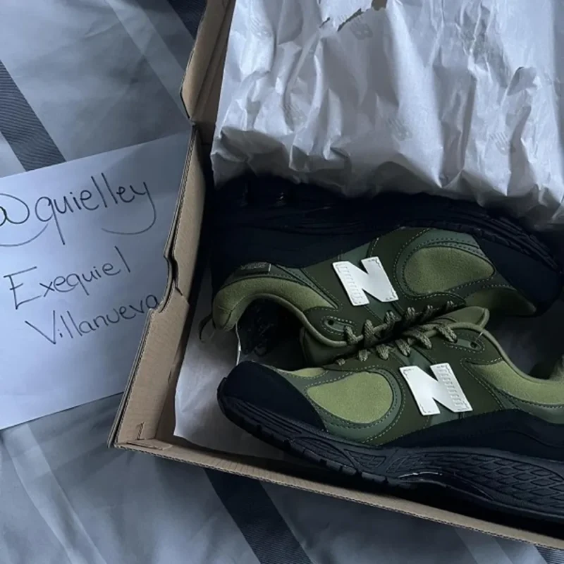 Classy The Basement X New Balance 2002r Olive Black Shoes For Men (SHH07826)