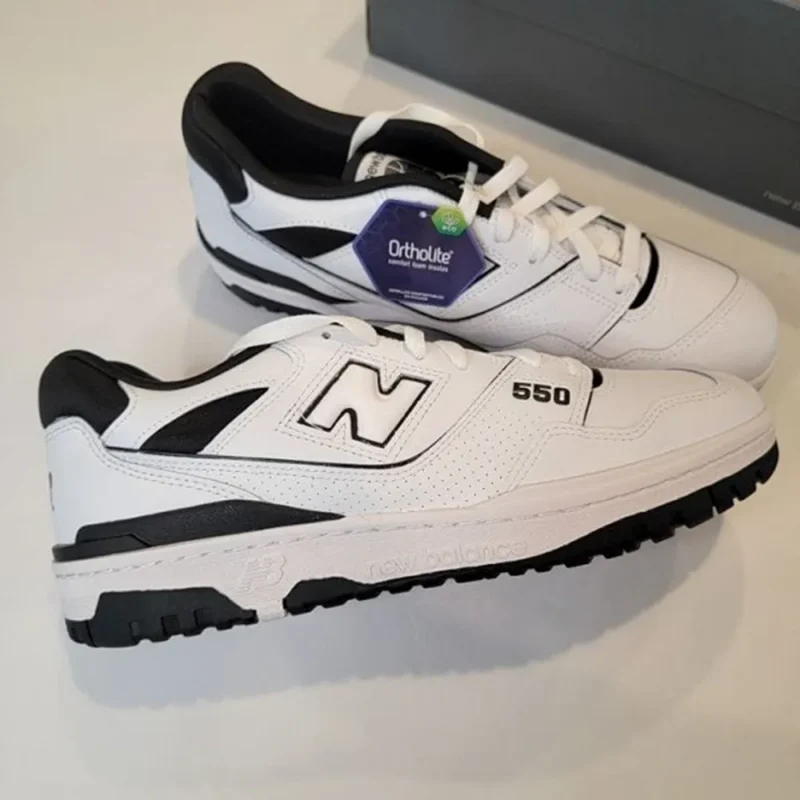 Classy New Balance 550 Oreo White Shoes For Men (SHH07745)