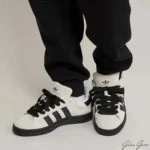 Trendy Adidas Campus 00s Beige Black Shoes For Men (SHUB557)