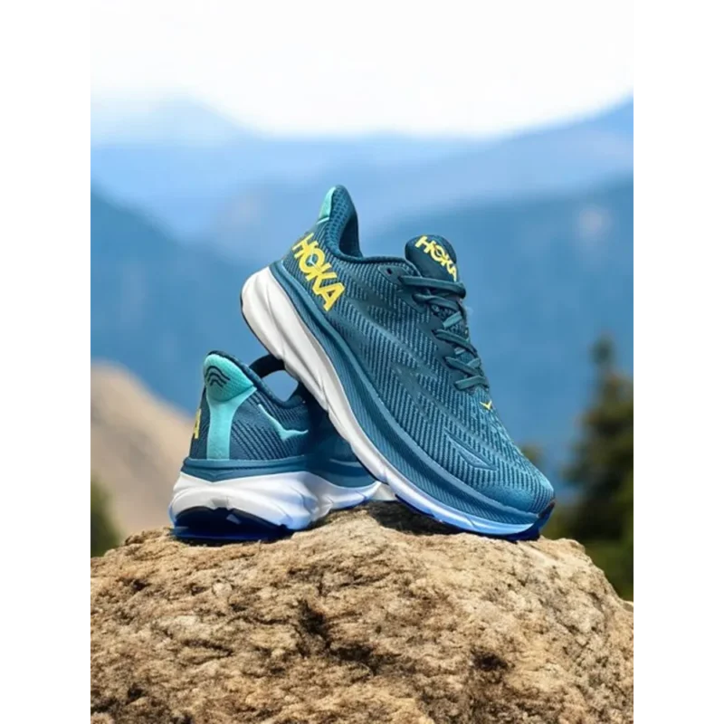 Premium Hoka Clifton 9 Navy Blue Shoes For Men (GF1344)