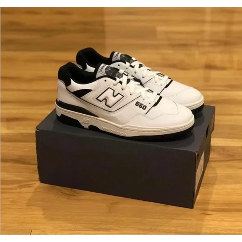 Classy New Balance 550 Oreo White Shoes For Men (SHH07745)