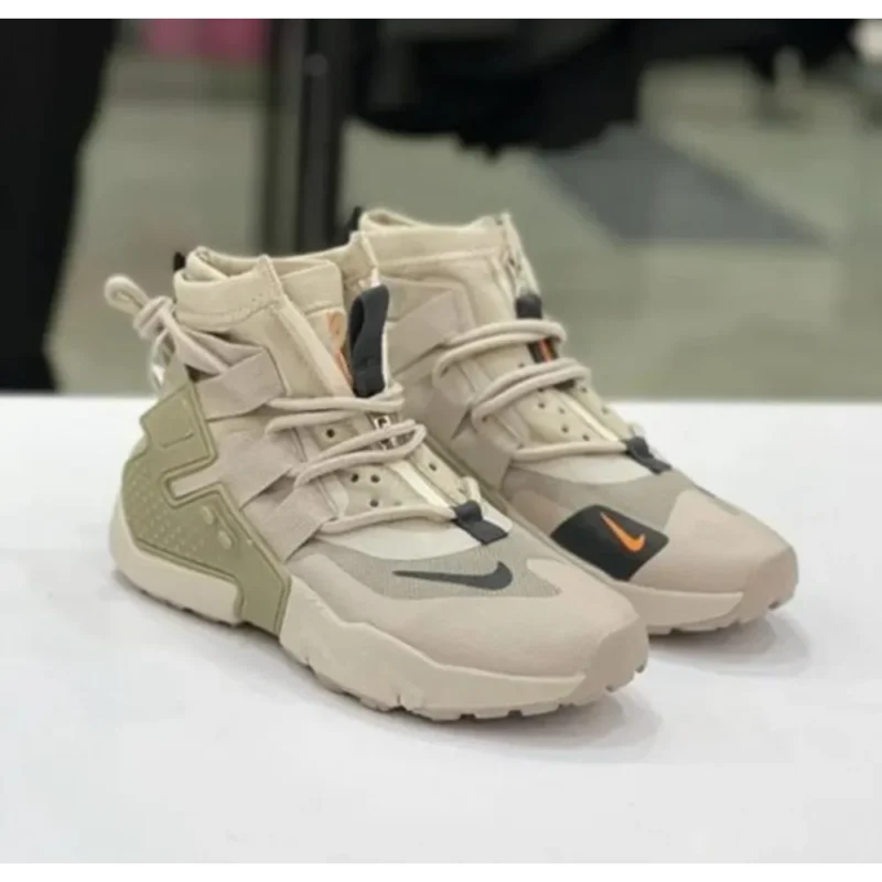 Trendy Nike Air Huarache Gripp Desert Sand Shoes For Men (SHUB558)