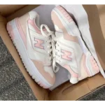 Trendy New Balance 550 White Pink Shoes For Men (SHUB559)
