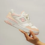 Trendy New Balance 550 White Pink Shoes For Men (SHUB559)