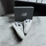 Classy New Balance 550 White Vintage Indigo Shoes For Men (SHH07831)